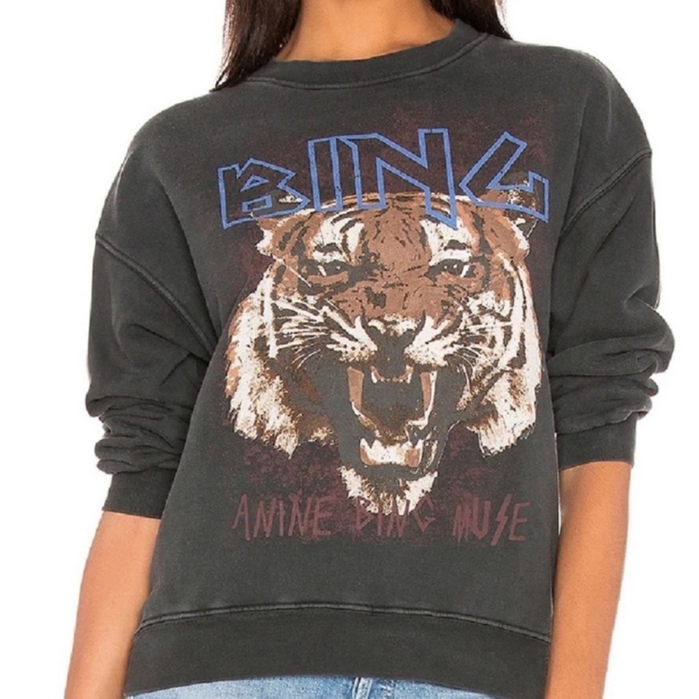 Anine Bing tiger sweatshirt in great condition sz S in great condition